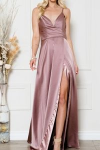 COPY - Blue or rose sweetheart neckline semi open back gown...